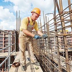 Bouwvakker aan het werk Bouwvakker aan het werk